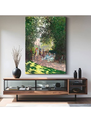TosbArt Claude Monet Parc Monceau Park Manzarası Kanvas Tablo Sanat Tablosu Ressam Tablosu