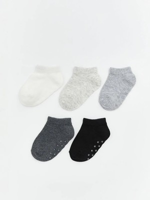 LC Waikiki Beyaz Basic Erkek Bebek Patik Çorap 5 Li  (S6)