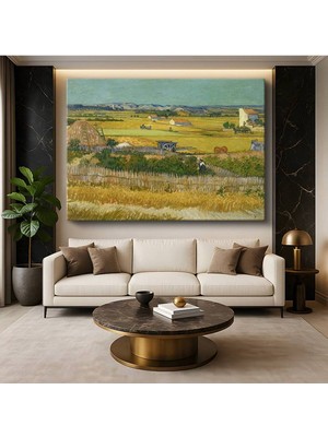 TosbArt Vincent Van Gogh Hasat Tarım Yaşamı Resmi Kanvas Tablo Sanat Tablosu Ressam Tablosu