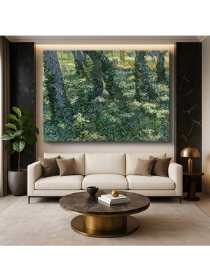 TosbArt Vincent Van Gogh Ağaç Altı Doğa Manzarası Kanvas Tablo Sanat Tablosu Ressam Tablosu