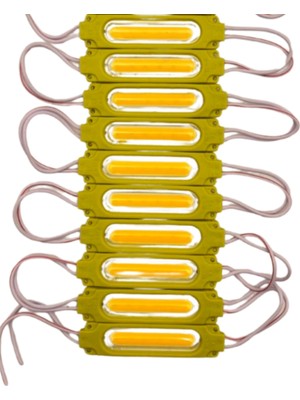 Powerr Led Aydınlatma 20 Adet 12 Volt 2 Watt Sarı - Amber Cob LED Modül IP65