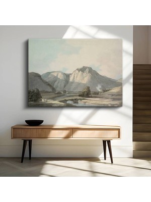 TosbArt John Constable Dağ Vadisi Doğa Manzarası Kanvas Tablo Sanat Tablosu Ressam Tablosu