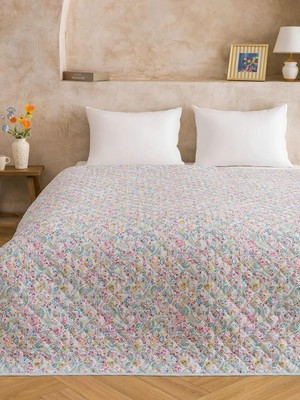 LC Waikiki Karışık Çiçek Desenli Çift Kişilik Yatak Örtüsü  (S6)