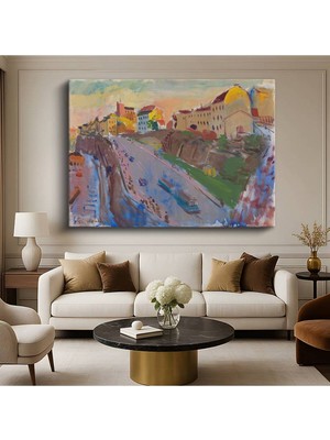 TosbArt Alexej Von Jawlensky Şehir Mimari Manzarası Kanvas Tablo Sanat Tablosu Ressam Tablosu