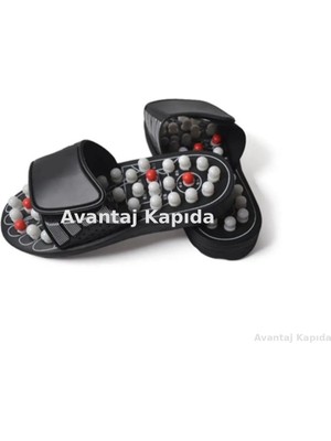 Feyza Design Rahatlatıcı Ayak Masajı Akupunktur Terliği, 42/43 Numara, Konforlu ve Sağlıklı