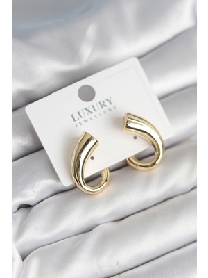 Net Damla Vintage Model Gold Renk Kadın Küpe