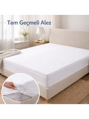 Ezgi Lastikli Çarşaf Tipi Fitted Alez 90 x 200 – Sıvı Geçirmez Yatak Koruyucu