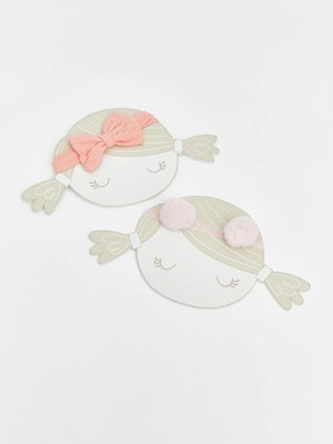 LC Waikiki Pembe Fiyonk Figürlü Kız Bebek Saç Bandı 2 Li  (S6)