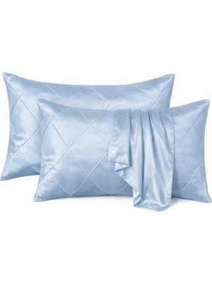 Calm Line-Mat Pamuk Saten Dekoratif Yastık Kılıfı