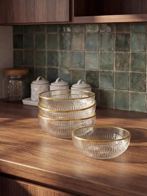 LC Waikiki Renksiz Cam Kase Seti 4 Lü  (S6)