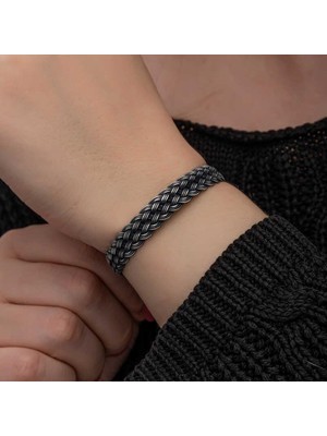 Inure Jewelry Gümüş Kazaziye Örgü Bileklik