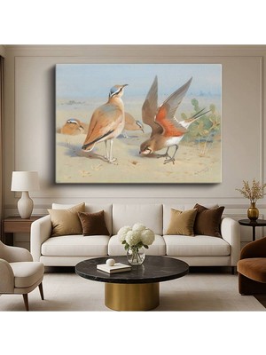 TosbArt Archibald Thorburn Çöl Kuşları Doğa Resmi Kanvas Tablo Sanat Tablosu Ressam Tablosu