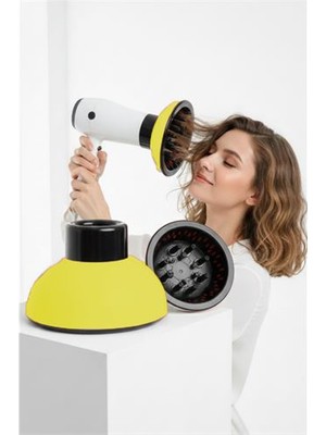 Toyigoo Fön Için Difüzör Vigo Başlık - Saç Kurutma Başlığı Profesyonel Sarı  - AA002I-6K1T06