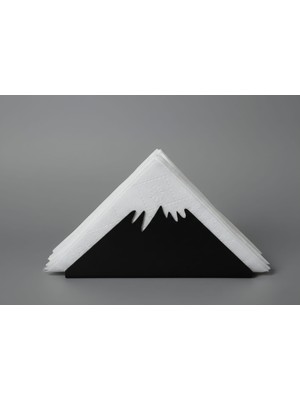 Odmek Dağ Figürlü Metal Peçetelik – Masaüstü Peçete Tutucu (17×6,5×4 Cm)