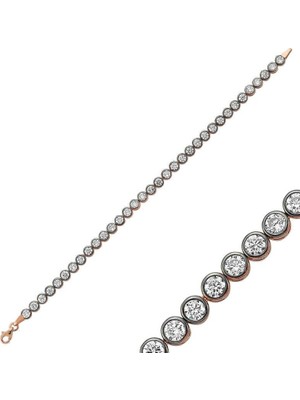 Inure Jewelry Gümüş Su Yolu Bayan Bileklik