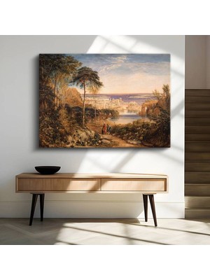 TosbArt J.m.w. Turner Kartaca Tarihi Şehir Manzarası Kanvas Tablo Sanat Tablosu Ressam Tablosu