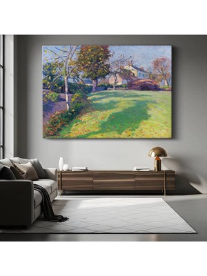 TosbArt Henri Martin Sonbahar Bahçesi Çiçek Resmi Kanvas Tablo Sanat Tablosu Ressam Tablosu