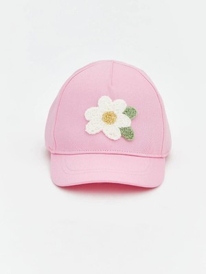 LC Waikiki Çiçek Nakışlı Kız Bebek Kep Şapka  (S6)