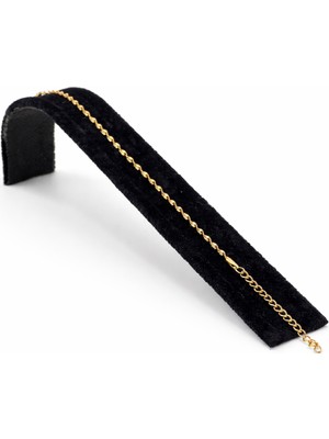 Pangu Ince Burgulu Zincir Çelik Bileklik