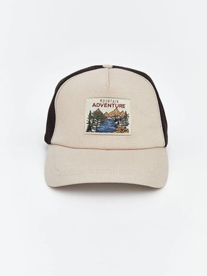 LC Waikiki Bej File Detaylı Erkek Kep Şapka  (S6)