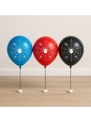 Örümcek Desenli Balon 25'li