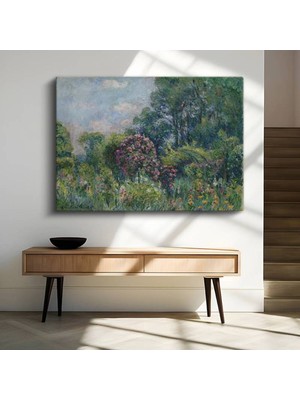 TosbArt Claude Monet Bahçe Çiçekleri Renkli Manzara Kanvas Tablo Sanat Tablosu Ressam Tablosu