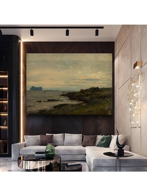 TosbArt William Mctaggart Iskoç Sahili Deniz Manzarası Kanvas Tablo Sanat Tablosu Ressam Tablosu