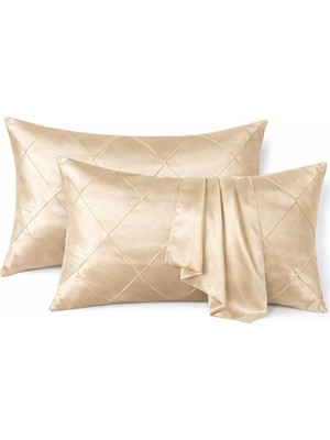 Calm Line-Mat Pamuk Saten Dekoratif Yastık Kılıfı