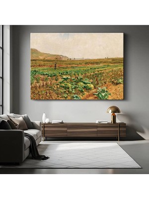 TosbArt Claude Monet Lahana Tarlası Kırsal Manzarası Kanvas Tablo Sanat Tablosu Ressam Tablosu