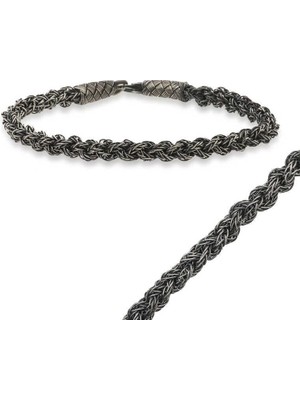 Inure Jewelry Gümüş Kazaziye Örgü Bileklik