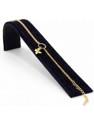 Pangu Kuş Figürlü Altın Renk Çelik Bileklik