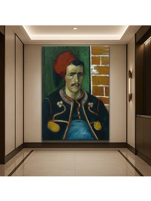 TosbArt Vincent Van Gogh Zuavlı Asker Portresi Kanvas Tablo Sanat Tablosu Ressam Tablosu