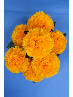 PremiumPort Yapay Lüx Karanfil Demeti, Dekorasyon Buketi, Krizantem, Kartopu, Kelebek, Gelin, Salon, Balkon, Güller