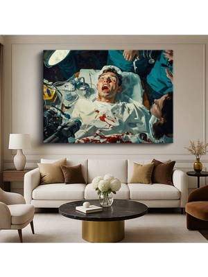 TosbArt Midjourney Ameliyat Tıbbi Dijital Sanat Kanvas Tablo Sanat Tablosu Ressam Tablosu