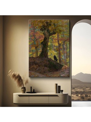 TosbArt Ivan Shishkin Sonbahar Renkleri Orman Kanvas Tablo Sanat Tablosu Ressam Tablosu