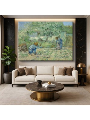 TosbArt Vincent Van Gogh Ilkbahar Bahçesi Çiçek Manzarası Kanvas Tablo Ressam Tablosu