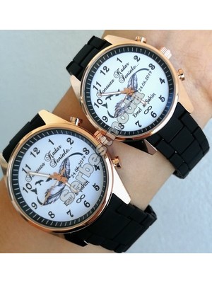 Spectrum Sevgiliye Hediye Çift Saat Kombini Isim ve Tarih Baskılı Erkek Bayan Kol Saatleri Sevgili Saatleri Çift Hediye Seti Doğum Günü Yıl Dönümü Hediyesi