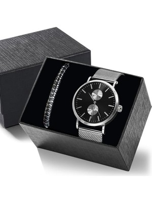 Spectrum Babalar Günü Özel Erkek Kol Saati Bileklik Seti Doğum Günü Yıldönümü Hediyesi Erkek Kol Saati