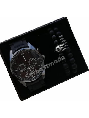 Spectrum Erkek Kol Saati Saat Kombini Erkek Bileklik ve Saat Sevgiliye Hediye Doğum Günü Hediyesi