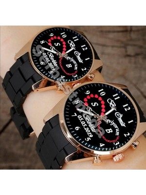 Spectrum Sevgiliye Hediye Kombin Saat Yıl Dönümü Hediyesi Erkek Bayan Kol Saati Çift Kombin Saat Sevgili Saati Sevgililer Günü Hediyeleri Kişiye Özel Baskılı Saat Sevgili Saatleri Saat Kombini Hediye Seti