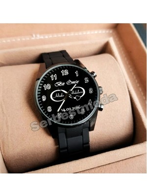 Spectrum Bayan Kol Saati Kişiye Özel Isim Baskılı Kadın Saat Sevgiliye Hediye Kalp ve Sonsuzluk Temalı Kol Saati Doğum Günü Hediyesi