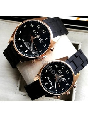 Spectrum Harf ve Tarih Baskılı Kişiye Özel Saat Sevgiliye Hediye Sevgili Saati Çift Saatleri Erkek Bayan Saat Kombini Sevgililer Günü Doğum Günü Yıl Dönümü Hediyesi Sevgili Saatleri