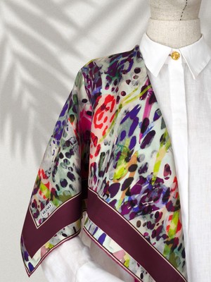 Nova %100 Ipek Twill Eşarp 90X90 cm