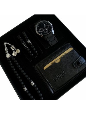 Spectrum Erkek Hediye Seti Erkek Kol Saati Seti Babalar Günü Doğum Günü Sevgiliye Hediye Cüzdan Tespih Bileklik Kombini