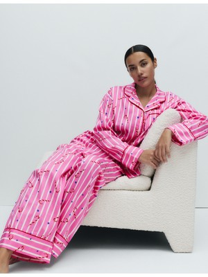 Marks & Spencer Pamuklu Saten Pijama Takımı