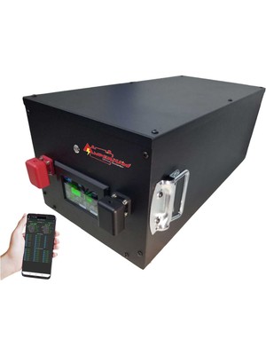 Amperium Yeni Nesil 51.2V 100AH Lifepo4 Akü Solar Sistemler Için Calb