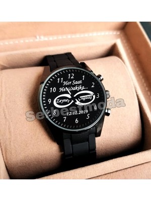 Spectrum Erkek Saat Sevgiliye Hediye Kişiye Özel Saat Erkek Kol Saati Doğum Günü Hediyeleri Erkeğe Hediye Isim ve Tarih Baskılı Sevgili Saati