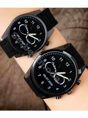 Spectrum Sevgiliye Hediye Yıl Dönümü Hediyesi Erkek Bayan Kol Saati Çift Kombin Saat Sevgililer Günü Hediyeleri Kişiye Özel Baskılı Saat