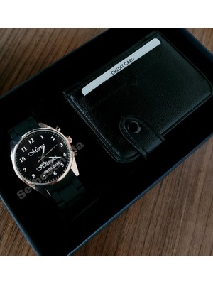 Spectrum Erkek Kol Saati ve Kartlık Hediye Seti Sevgiliye Hediye Doğum Günü Yıl Dönümü Babalar Günü Sevgililer Günü Hediyesi Erkeğe Kişiye Özel Hediye