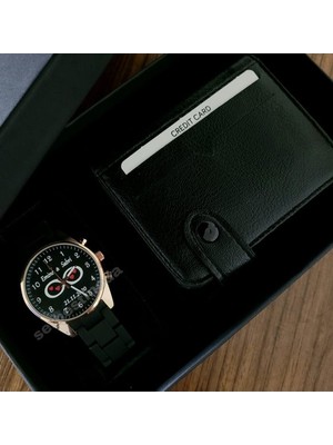 Spectrum Sevgililer Günü Erkek Kol Saati ve Kartlık Hediye Seti Sevgiliye Hediye Doğum Günü Yıl Dönümü Babalar Günü Hediyesi Erkeğe Kişiye Özel Hediye